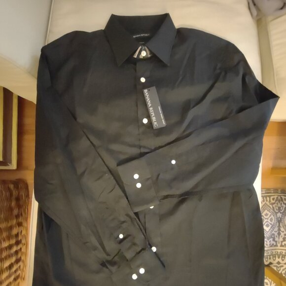 Banana Republic_Black_NWT_Mens Slim Fit XL_Shirt - Picture 8 of 8
